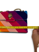 Load image into Gallery viewer, Kurt Geiger London Pre-Owned Rainbow Velvet Chain Crossbody Bag