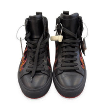 Load image into Gallery viewer, Philipp Plein Pre-Owned Black Crystal Flame Hi-Top Sneakers - view 1