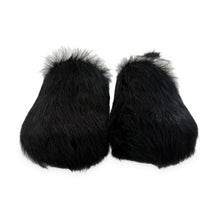 Load image into Gallery viewer, Marni Pre-Owned Black Long Hair Calfskin Fussbett Sabot - view 1