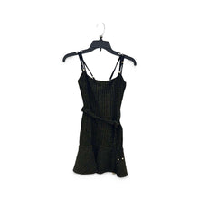 Load image into Gallery viewer, PatBO Pre-Owned Black Gold Pearl-Trim Mini Dress - view 1
