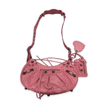 Load image into Gallery viewer, Balenciaga Pre-Owned Pink Leather Shoulder Bag, Heart Charm - view 1