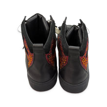 Load image into Gallery viewer, Philipp Plein Pre-Owned Black Crystal Flame Hi-Top Sneakers - view 2
