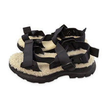 Load image into Gallery viewer, Alexander McQueen Pre-Owned Men's Black Shearling Strap Sandals - view 2