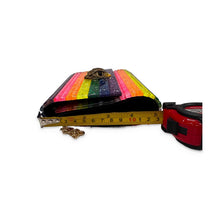Load image into Gallery viewer, Kurt Geiger London Pre-Owned Rainbow Stripe Shoulder Bag - view 4