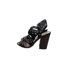 Load image into Gallery viewer, Valentino Garavani Pre-Owned Black Rockstud Heeled Sandals - view 2