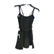 Load image into Gallery viewer, PatBO Pre-Owned Black Gold Pearl-Trim Mini Dress - view 2