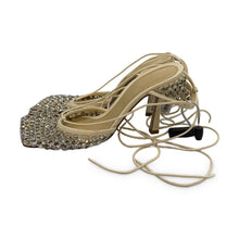 Load image into Gallery viewer, Bottega Veneta Pre-Owned Sparkle Stretch Lace-Up Sandals - view 2