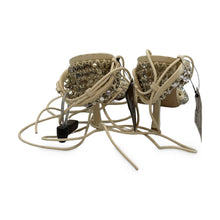 Load image into Gallery viewer, Bottega Veneta Pre-Owned Sparkle Stretch Lace-Up Sandals - view 3