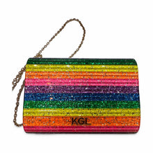 Load image into Gallery viewer, Kurt Geiger London Pre-Owned Rainbow Stripe Shoulder Bag - view 2