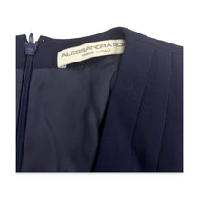 Load image into Gallery viewer, Alessandra Rich Pre-Owned Navy Belted Mini Dress - view 3