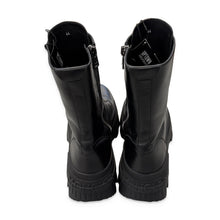Load image into Gallery viewer, Moncler Pre-Owned Black Lace-Up Lug Sole Boots Men US 10 - view 3
