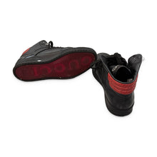 Load image into Gallery viewer, Gucci Pre-Owned Black Leather High-Top Sneakers - view 4