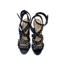 Load image into Gallery viewer, Valentino Garavani Pre-Owned Black Rockstud Heeled Sandals - view 4
