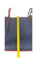Load image into Gallery viewer, Christian Louboutin Pre-Owned Denim Tote Bag – Red Interior
