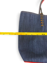 Load image into Gallery viewer, Christian Louboutin Pre-Owned Denim Tote Bag – Red Interior
