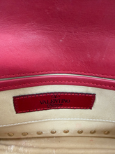 Load image into Gallery viewer, Valentino Pre-Owned Burgundy Leather Studded Clutch Bag
