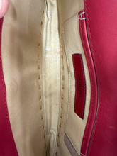 Load image into Gallery viewer, Valentino Pre-Owned Burgundy Leather Studded Clutch Bag
