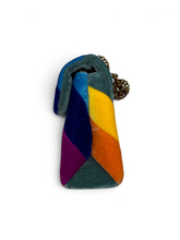 Load image into Gallery viewer, Kurt Geiger London Pre-Owned Rainbow Velvet Chain Crossbody Bag
