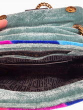 Load image into Gallery viewer, Kurt Geiger London Pre-Owned Rainbow Velvet Chain Crossbody Bag

