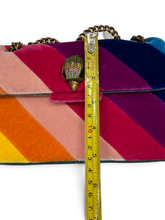 Load image into Gallery viewer, Kurt Geiger London Pre-Owned Rainbow Velvet Chain Crossbody Bag
