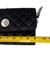 Load image into Gallery viewer, Versace Pre-Owned Black Quilted Velvet Medusa Chain Crossbody Bag
