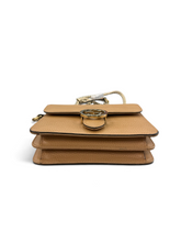 Load image into Gallery viewer, Gucci Pre-Owned 1973 Interlocking G Tan Leather Chain Shoulder Bag
