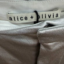 Load image into Gallery viewer, Alice + Olivia Pre-Owned Metallic Silver Tailored Shorts

