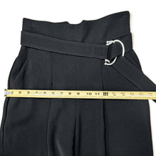 Load image into Gallery viewer, Pinko Black Cropped Belted Women Dress Pants 4 size
