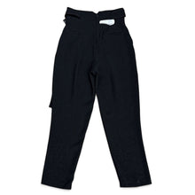 Load image into Gallery viewer, Pinko Black Cropped Belted Women Dress Pants 4 size
