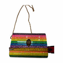 Load image into Gallery viewer, Kurt Geiger London Pre-Owned Rainbow Stripe Shoulder Bag - view 3

