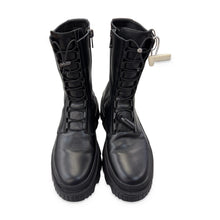 Load image into Gallery viewer, Moncler Pre-Owned Black Lace-Up Lug Sole Boots Men US 10 - view 1

