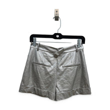Load image into Gallery viewer, Alice + Olivia Pre-Owned Metallic Silver Tailored Shorts - view 2
