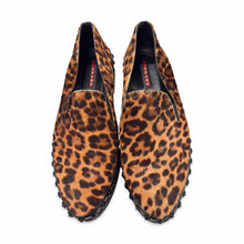 Load image into Gallery viewer, Prada Pre-Owned Leopard Calf Hair Platform Slip-Ons - view 2
