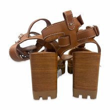 Load image into Gallery viewer, Christian Louboutin Pre-Owned Brown Platform Sandals 7.5 - view 3
