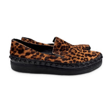 Load image into Gallery viewer, Prada Pre-Owned Leopard Calf Hair Platform Slip-Ons - view 3
