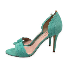 Load image into Gallery viewer, SJP by Sarah Jessica Parker Pre-Owned Seafoam Scalloped Heels - view 3
