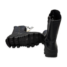 Load image into Gallery viewer, Moncler Pre-Owned Black Lace-Up Lug Sole Boots Men US 10 - view 4
