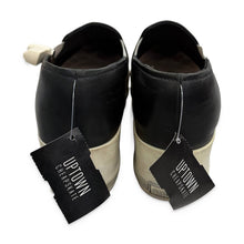 Load image into Gallery viewer, Miu Miu Pre-Owned Black Leather Cap-Toe Slip-On Sneakers - view 3
