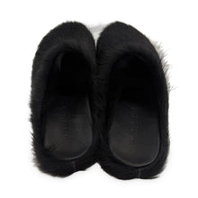 Load image into Gallery viewer, Marni Pre-Owned Black Long Hair Calfskin Fussbett Sabot - view 3
