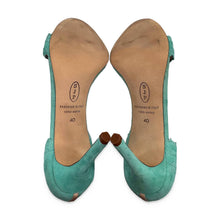 Load image into Gallery viewer, SJP by Sarah Jessica Parker Pre-Owned Seafoam Scalloped Heels - view 5

